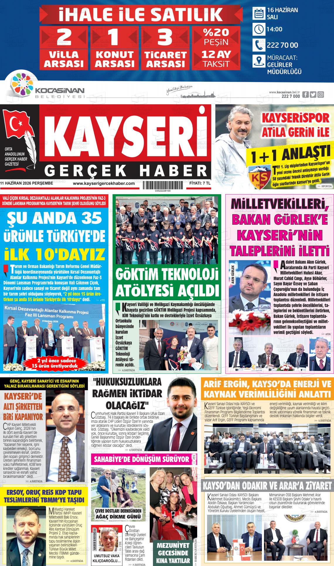 Kayseri Starhaber 11.06.2026