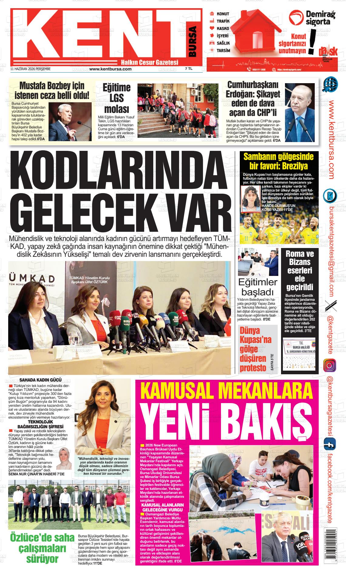 Bursa Kent 11.06.2026