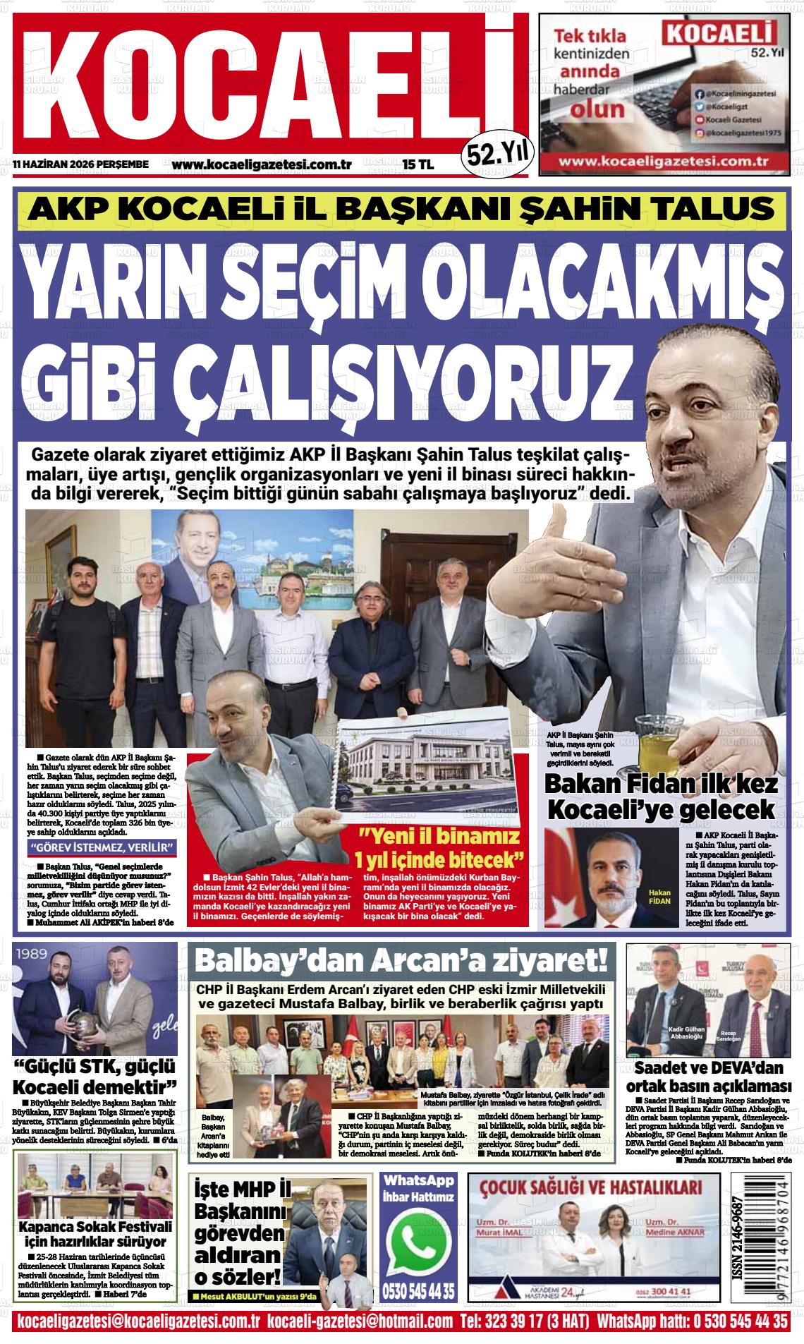 Kocaeli 11.06.2026