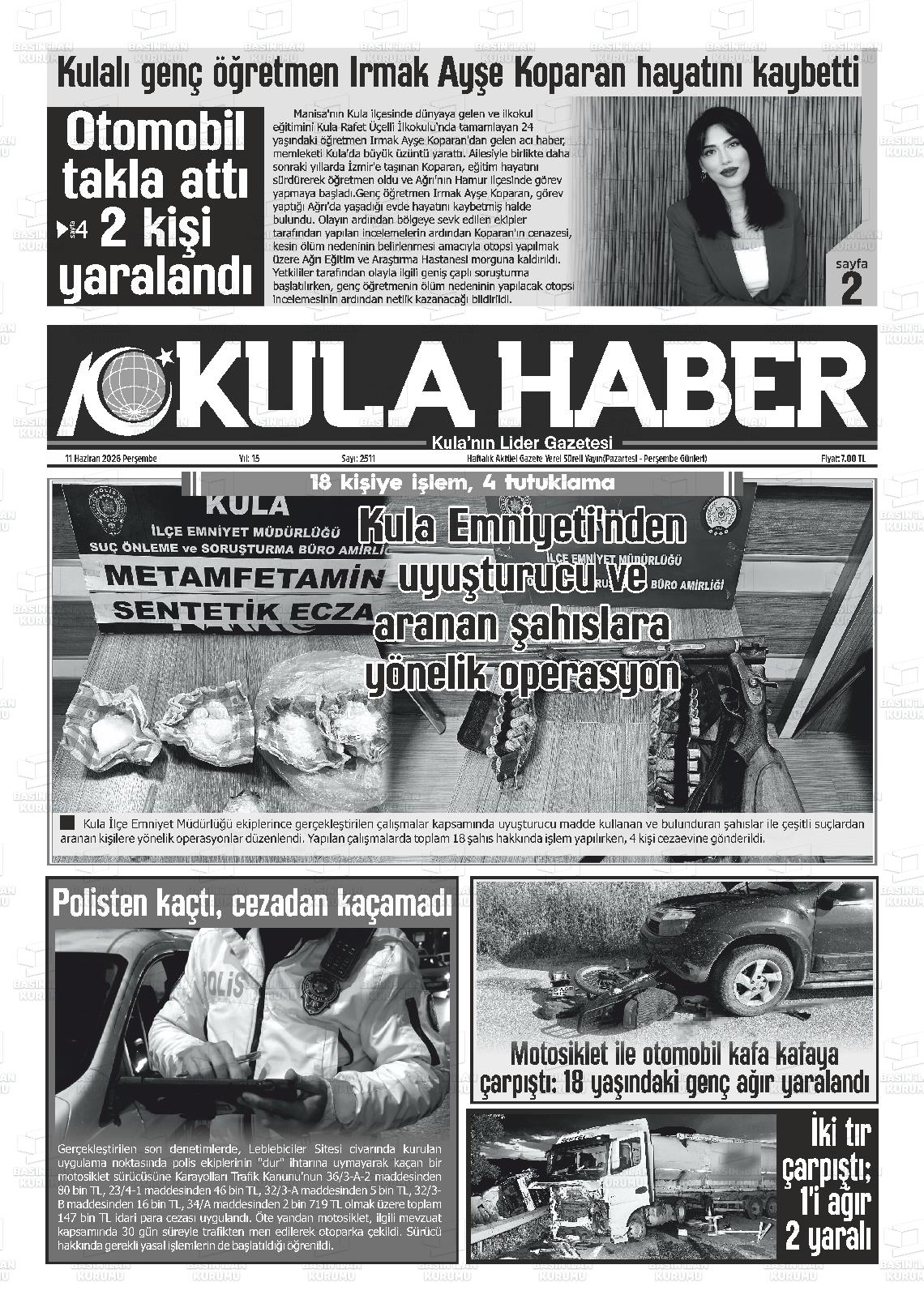 Manisa Kulahaber 11.06.2026