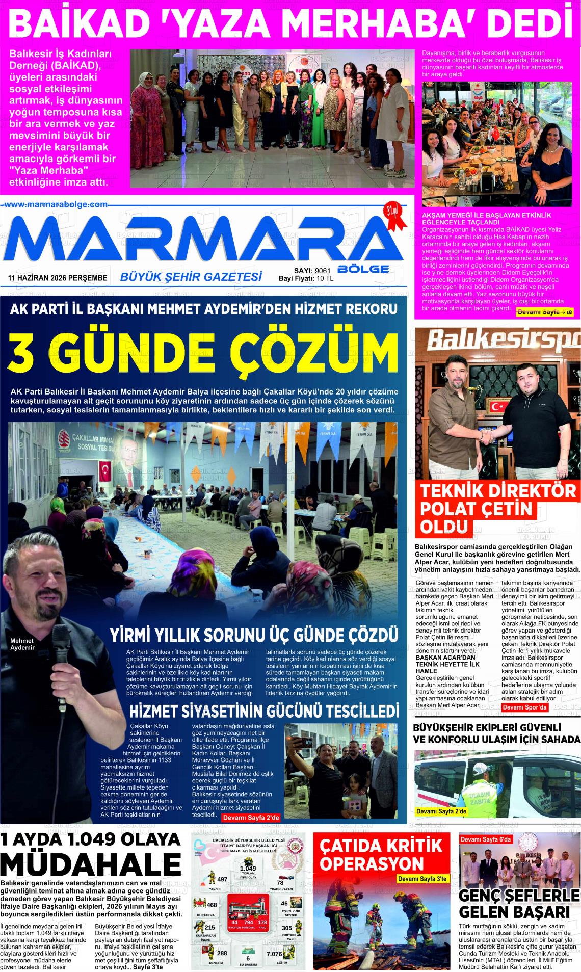 Balikesir Marmarabolge 11.06.2026