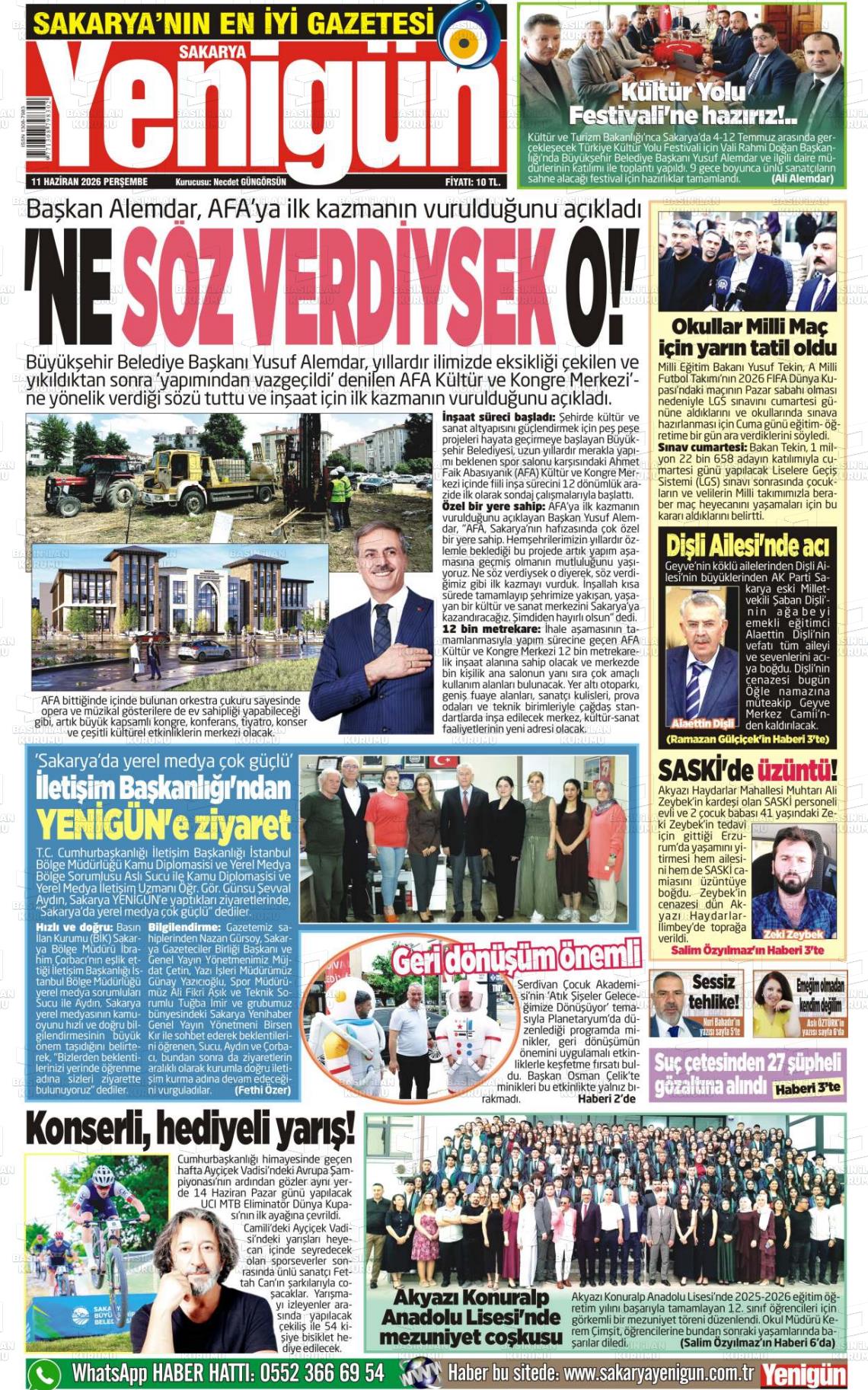 Sakarya Yenigun 11.06.2026