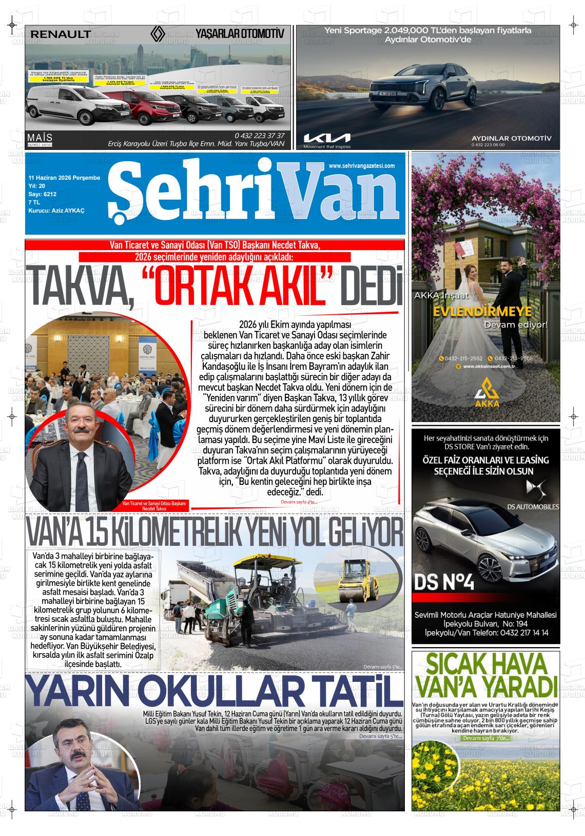 Van Sehri 11.06.2026