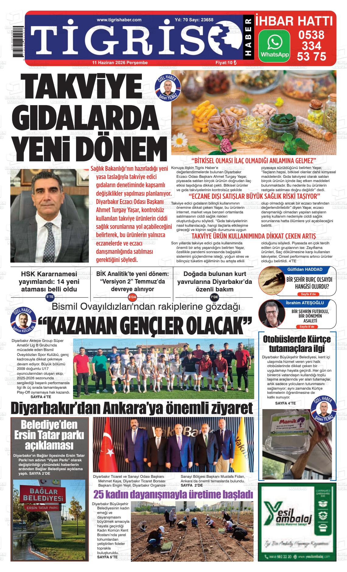 Diyarbakir Tirgis 11.06.2026