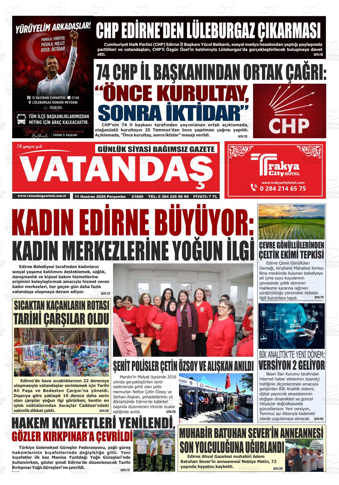 Edirne Vatandas 11.06.2026