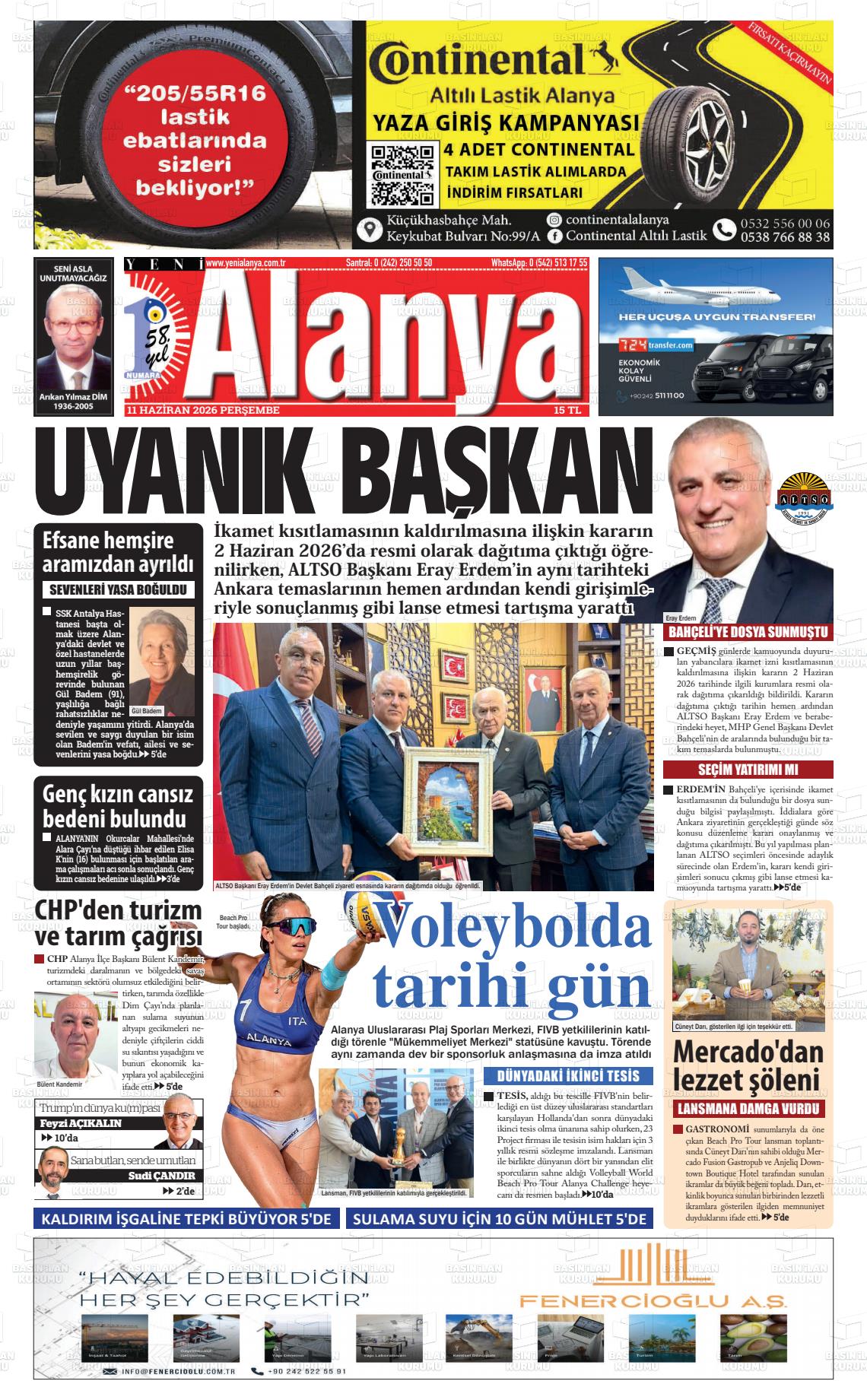 Antalya Yenialanya 11.06.2026