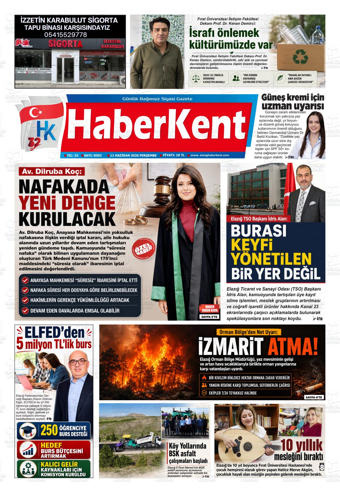 Elazig Yenicag 11.06.2026