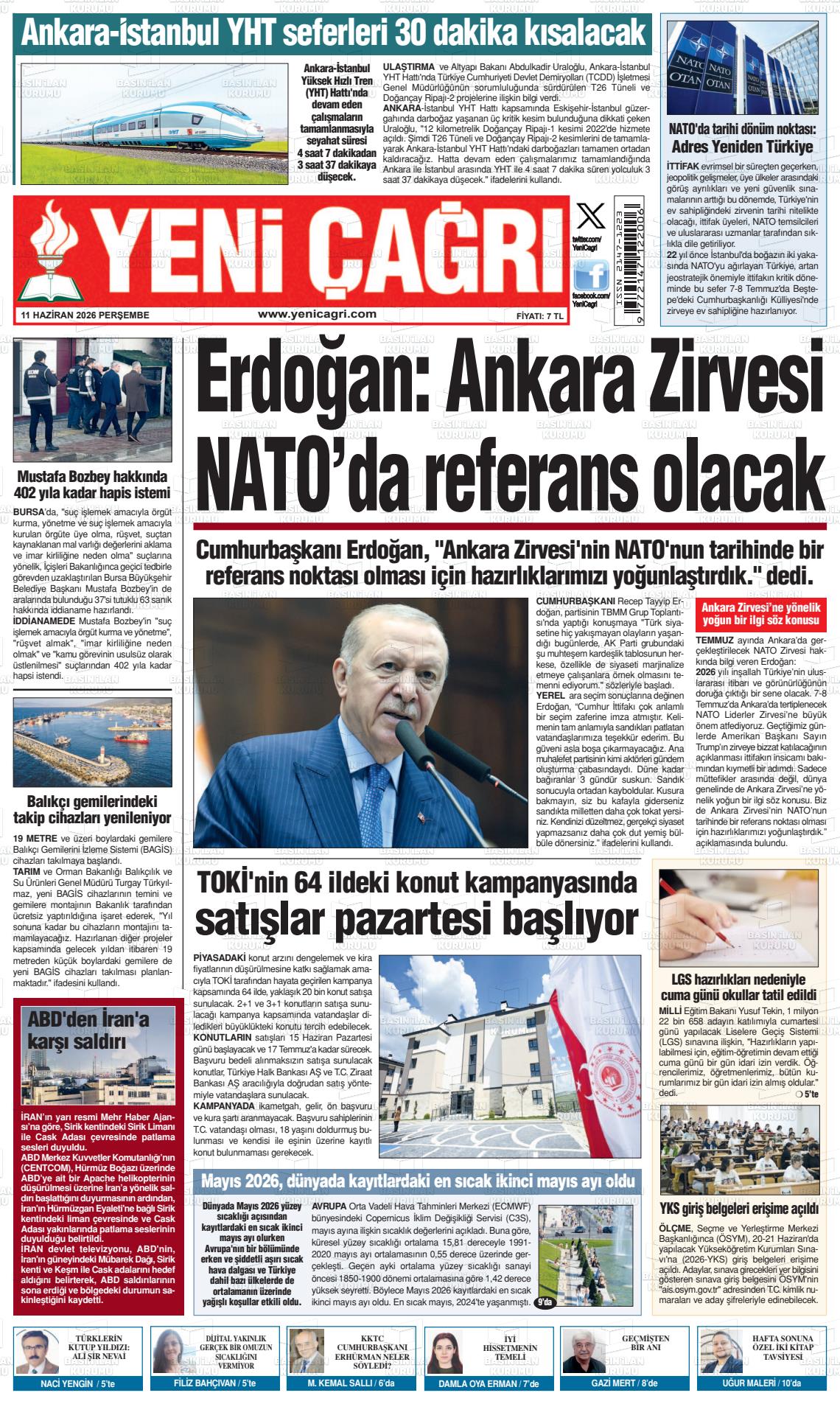 Istanbul Yenicagri 11.06.2026