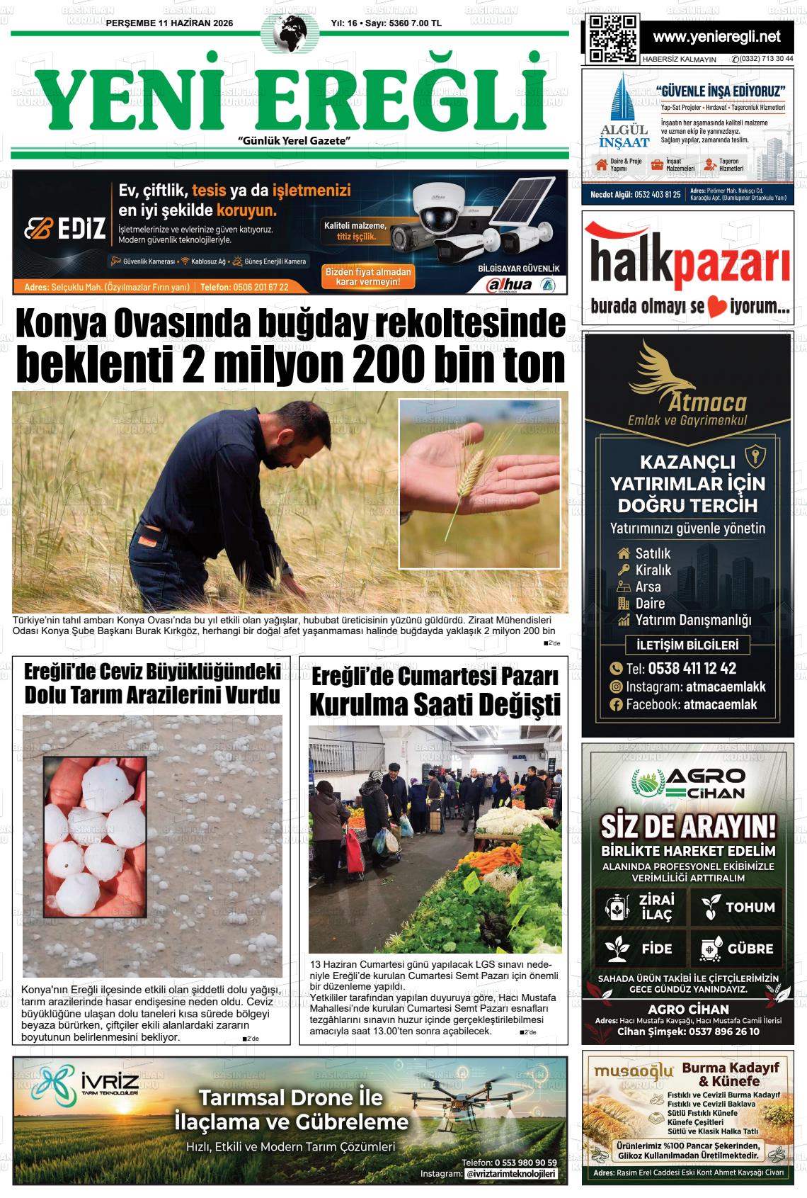 Konya Yenieregli 11.06.2026