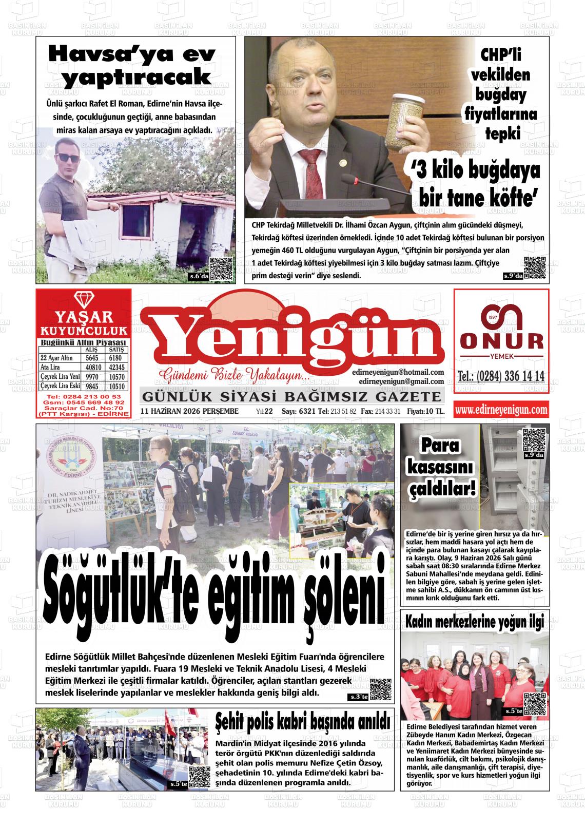 Izmir Yenigun 11.06.2026