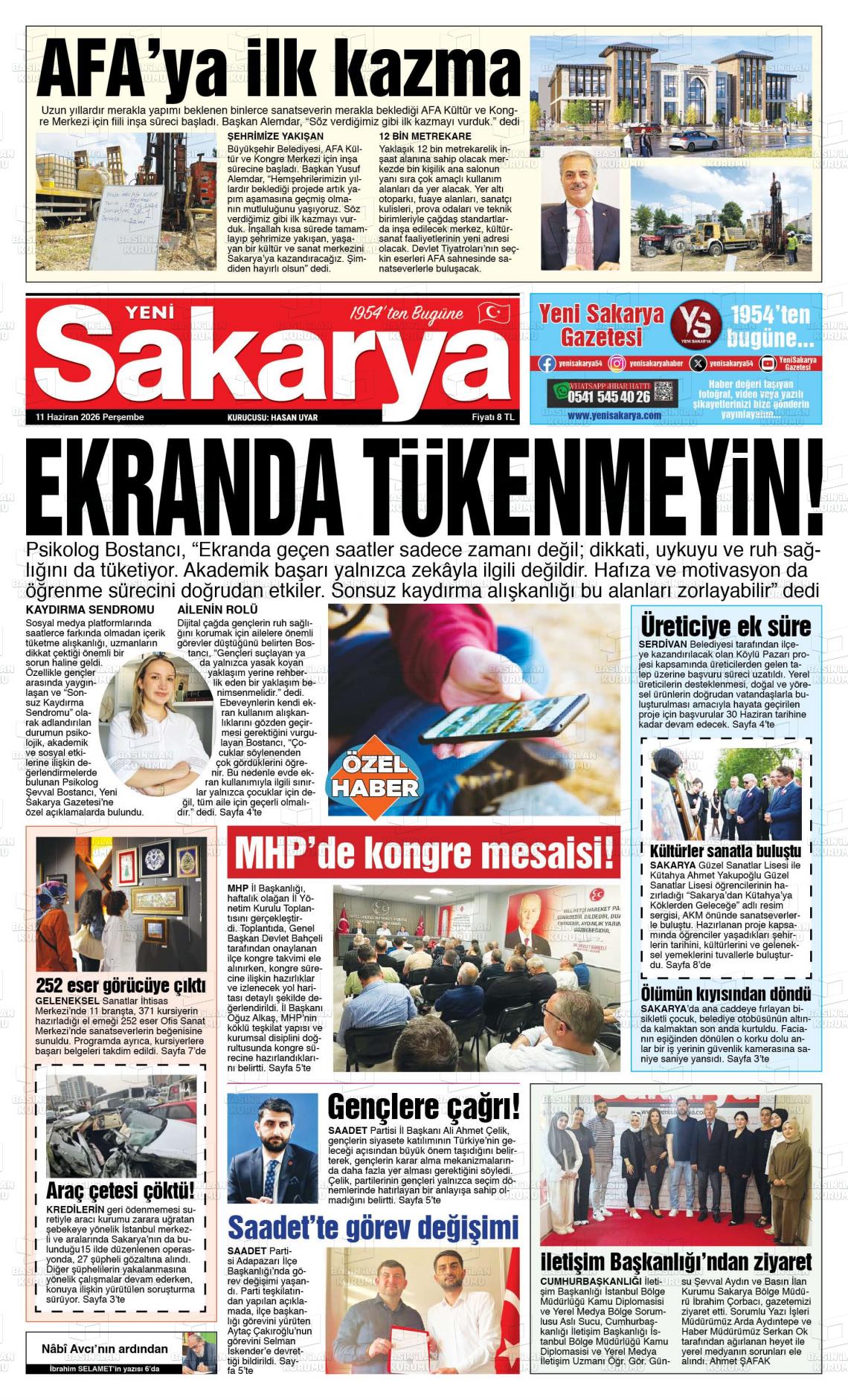 Sakarya Yeni 11.06.2026