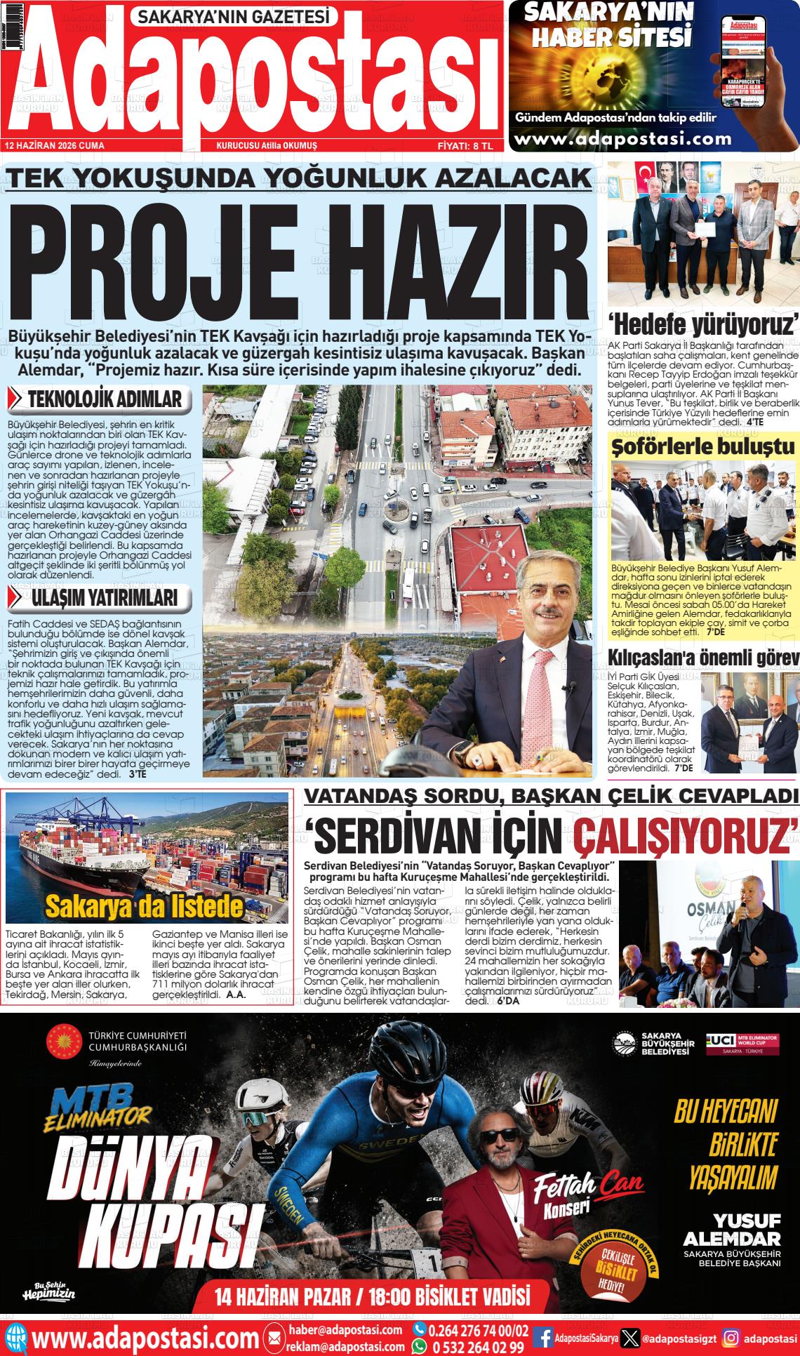 Sakarya Adapostasi 12.06.2026