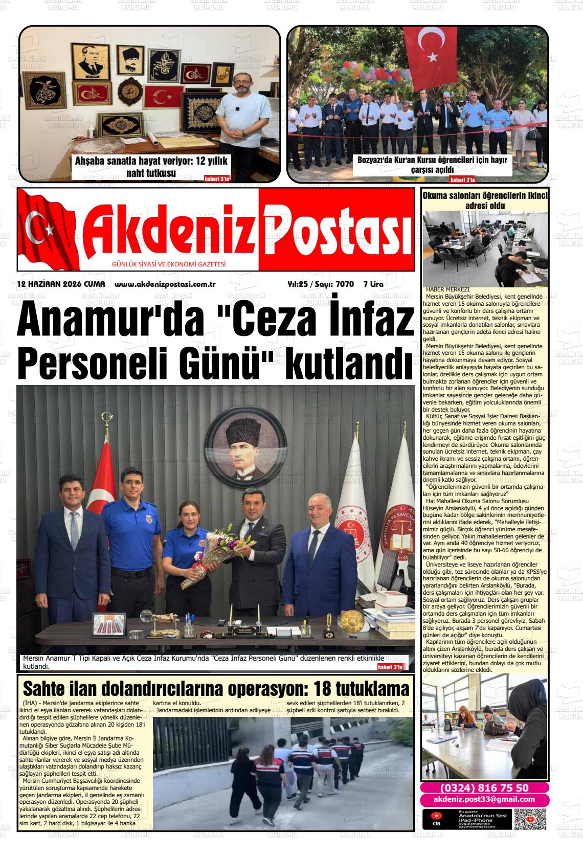 Mersin Akdenizpostasi 12.06.2026