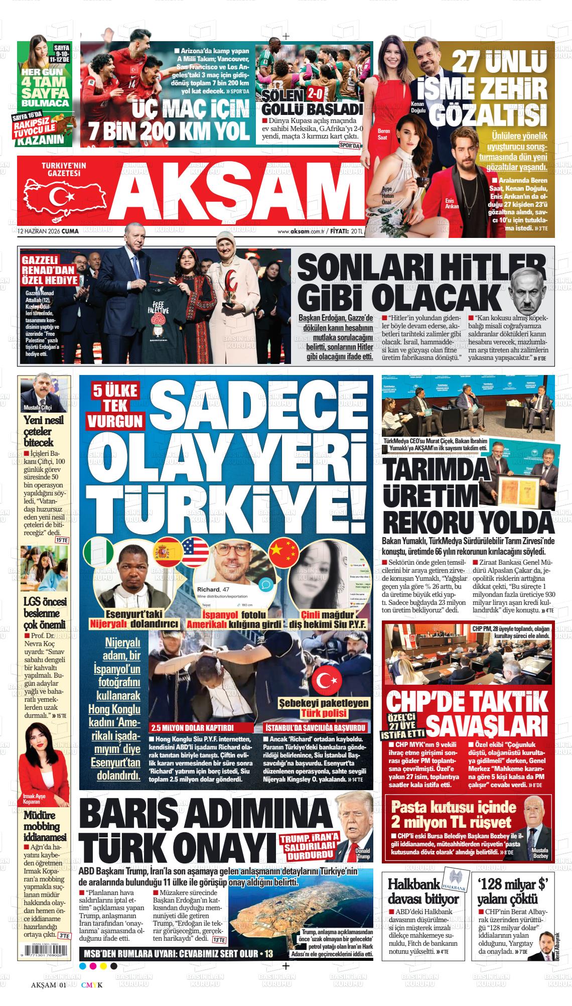 Akşam Gazetesi 12.06.2026