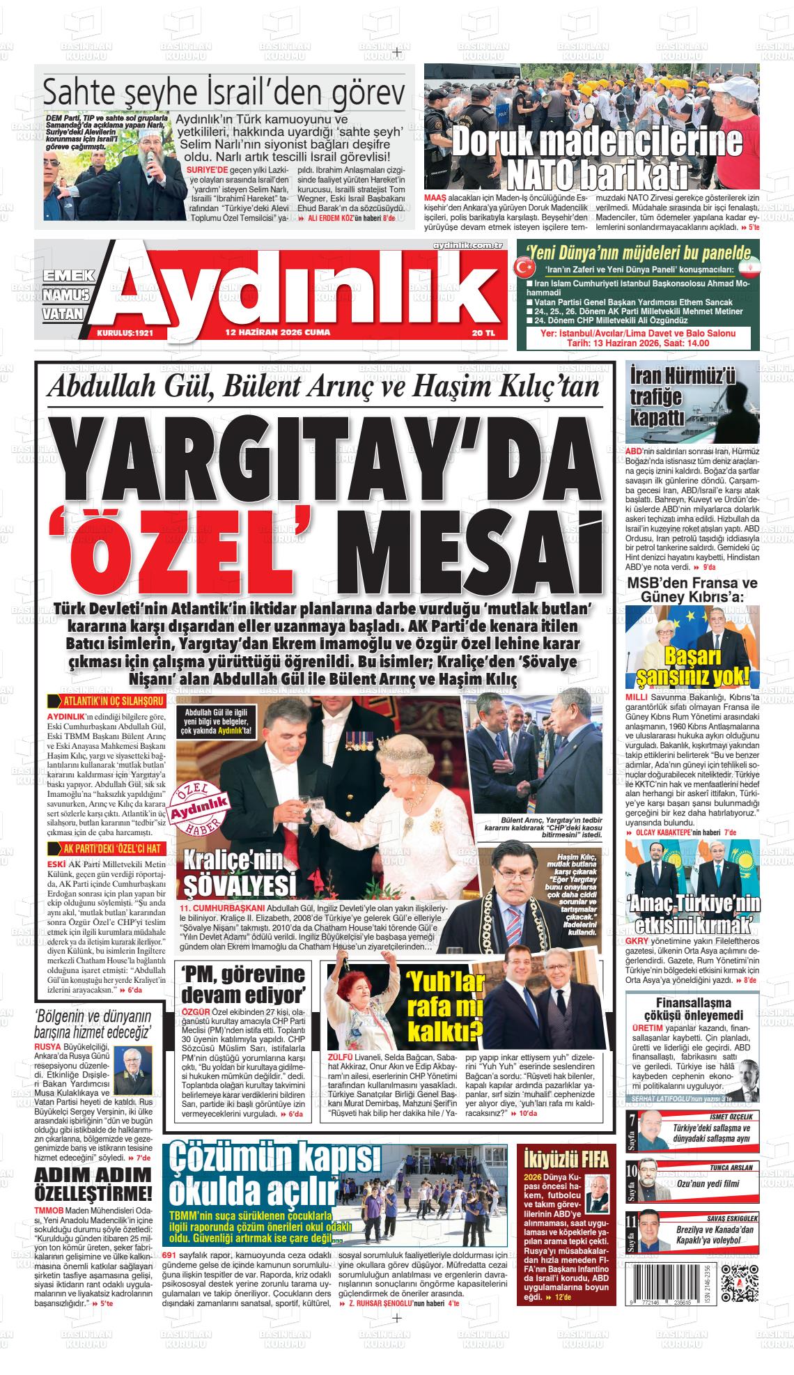 Istanbul Aydinlikvatanemeknamus 12.06.2026