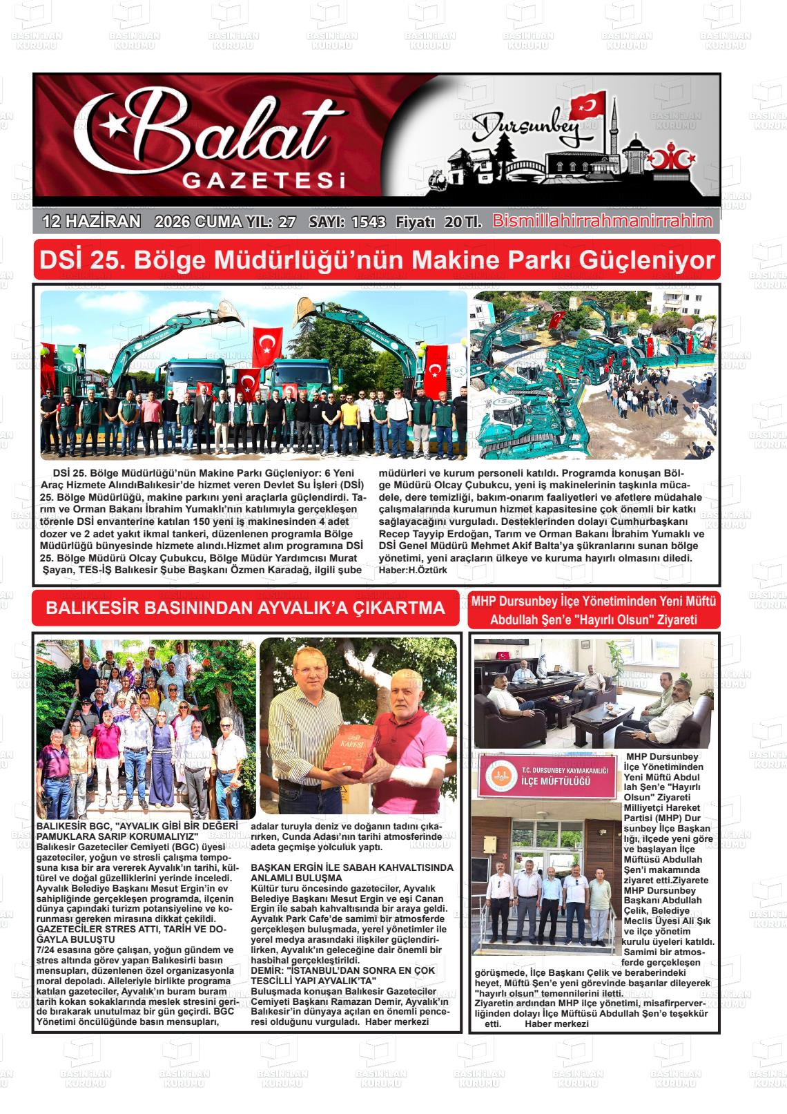 Balikesir Balat 12.06.2026
