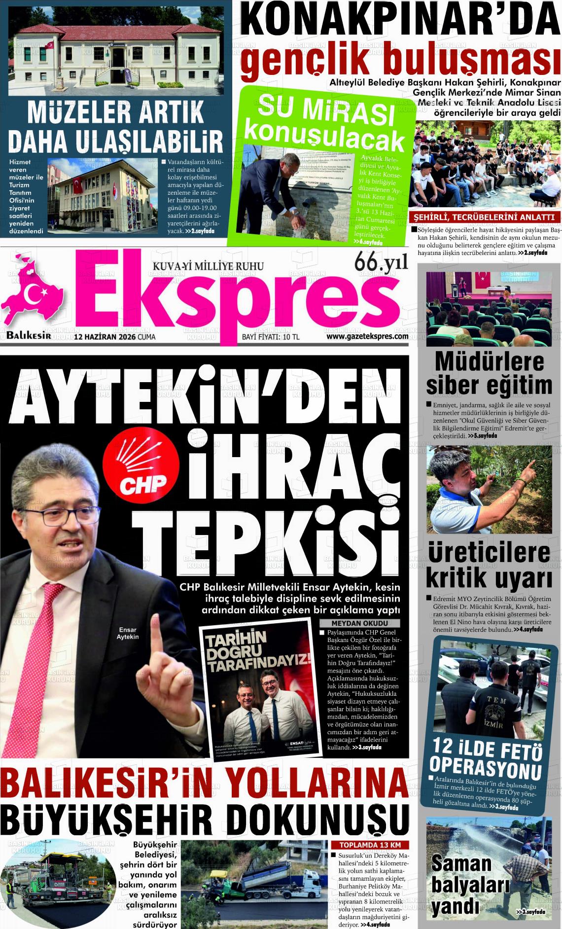Balikesir Ekspres 12.06.2026