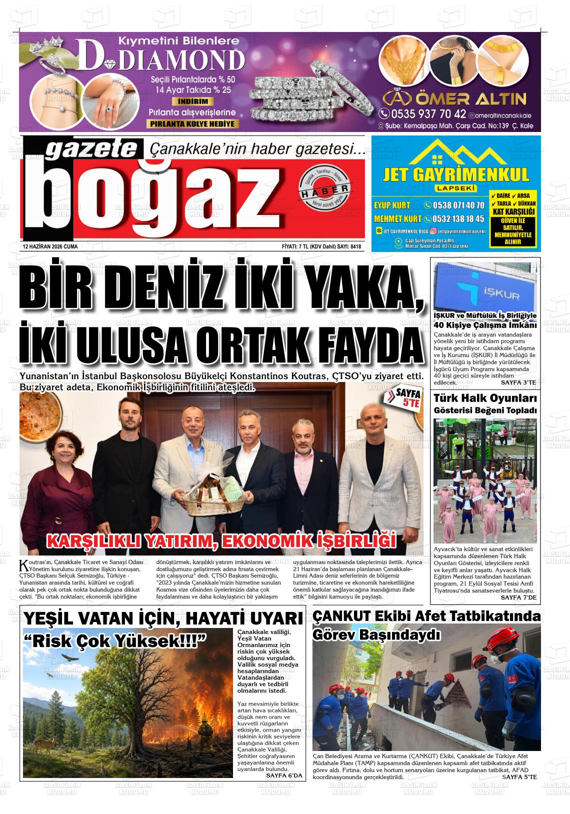 Canakkale Bogaz 12.06.2026