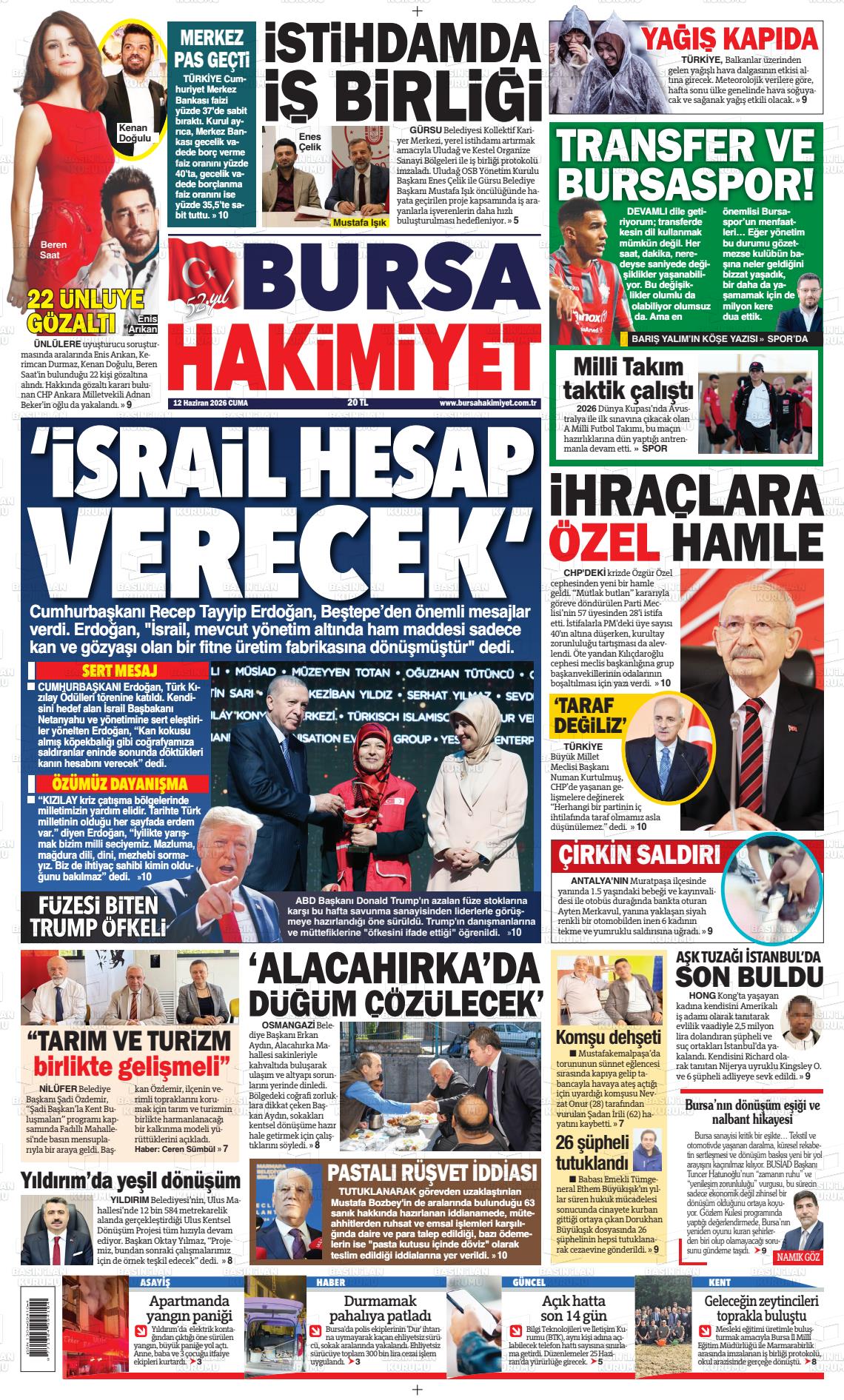 Bursa Hakimiyet 12.06.2026
