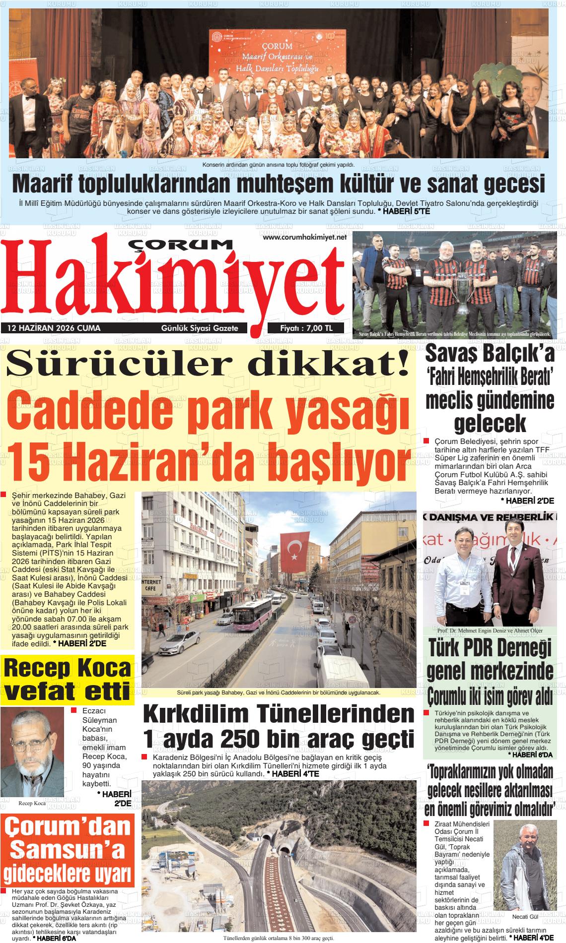 Corum Hakimiyet 12.06.2026