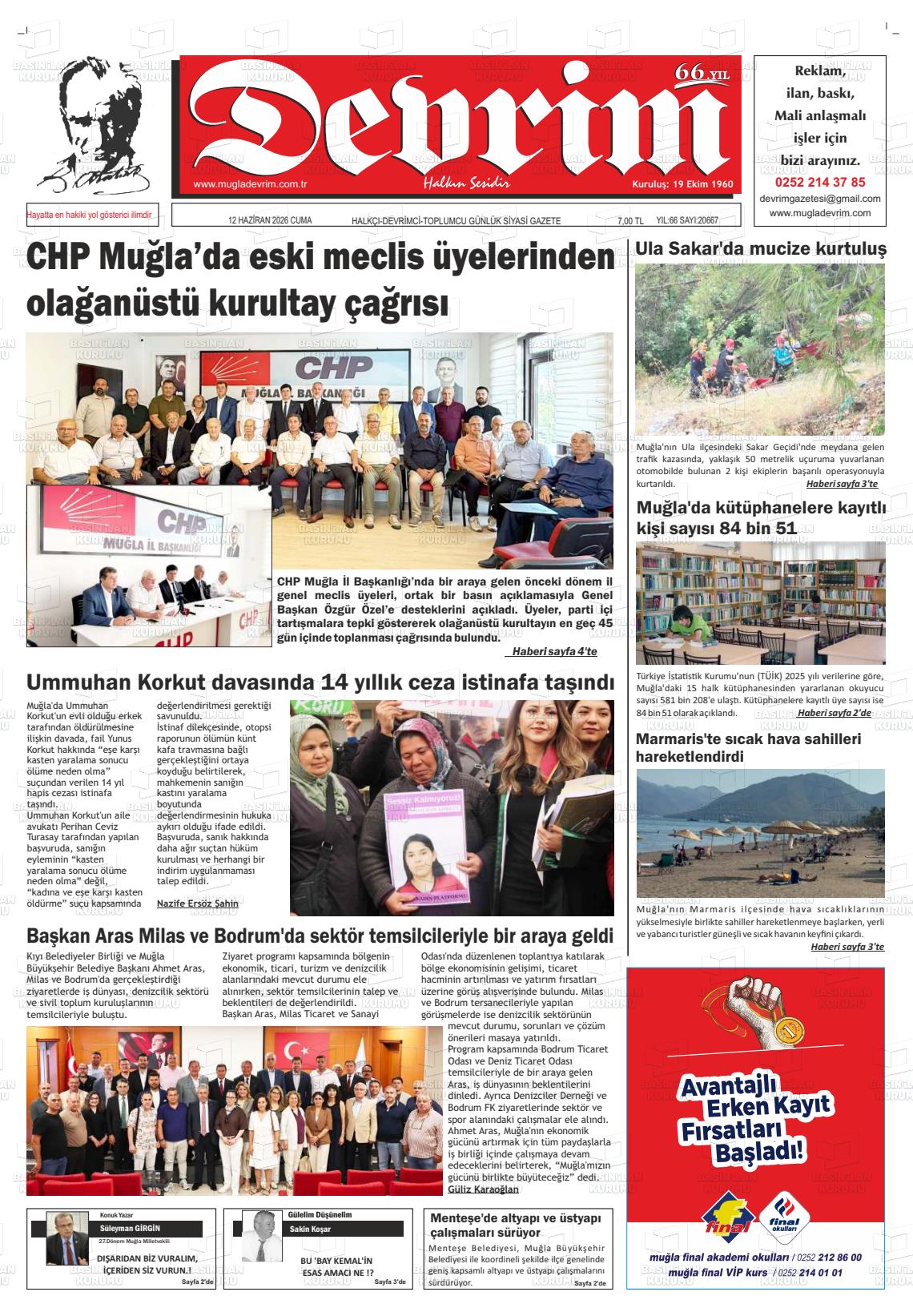 Tekirdag Devrim 12.06.2026