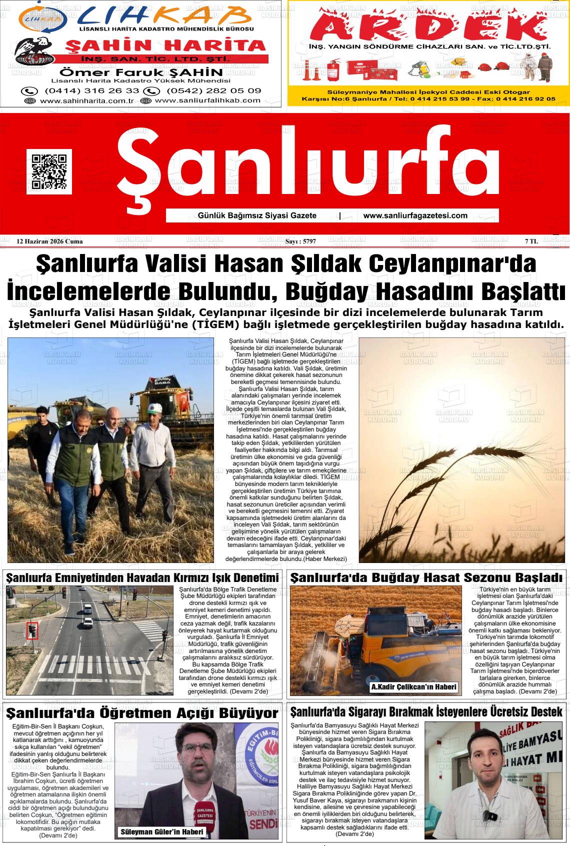 Sanliurfa Dunyadaveturkiyede 12.06.2026