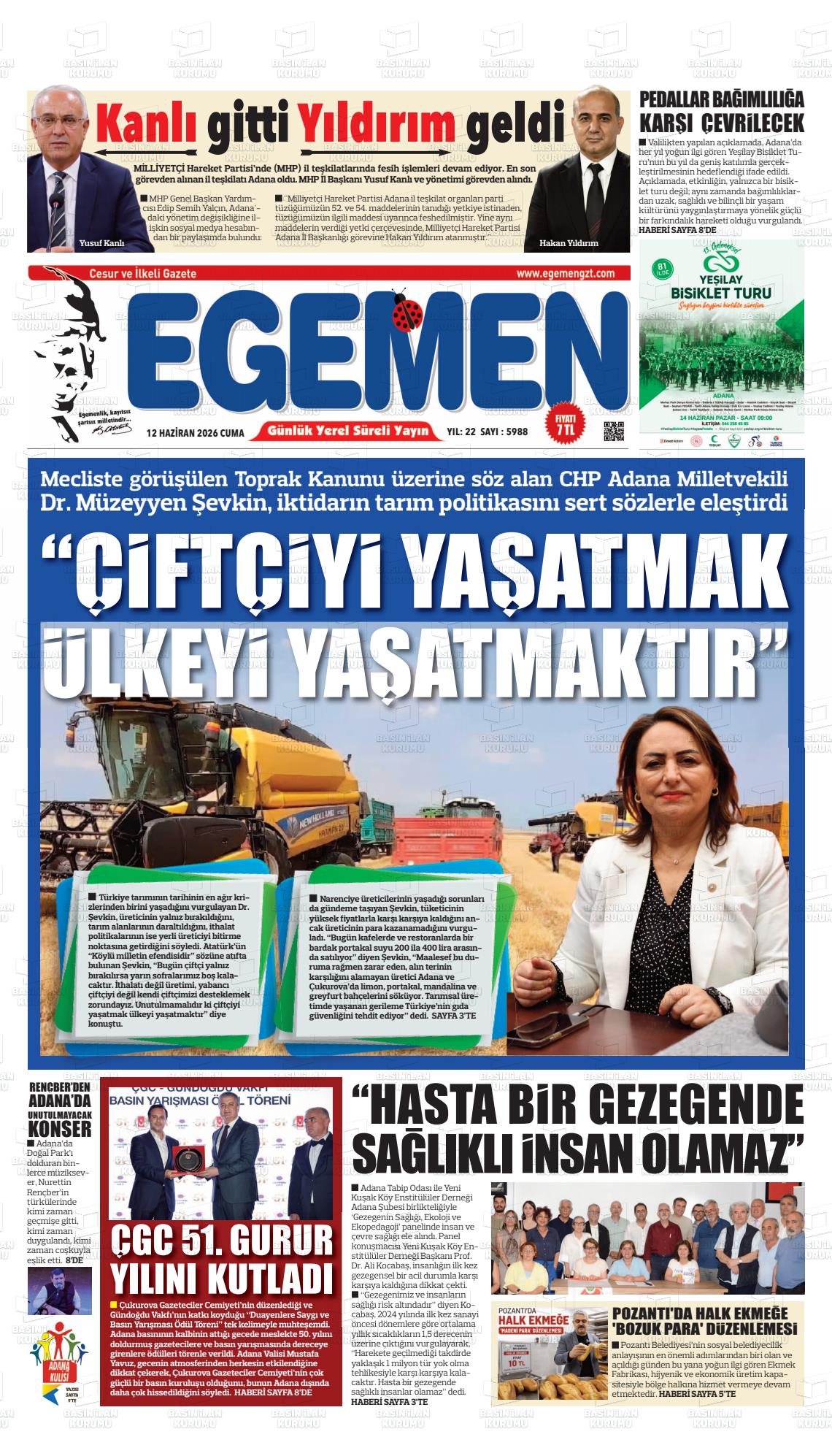 Adana Egemen 12.06.2026