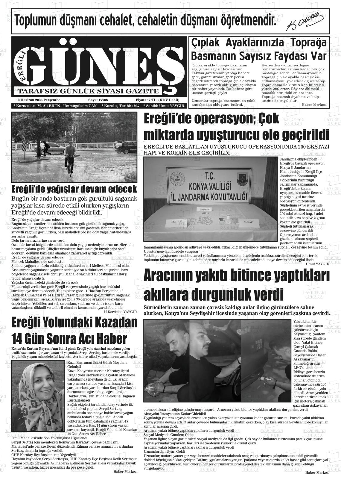 Konya Eregligunes 12.06.2026