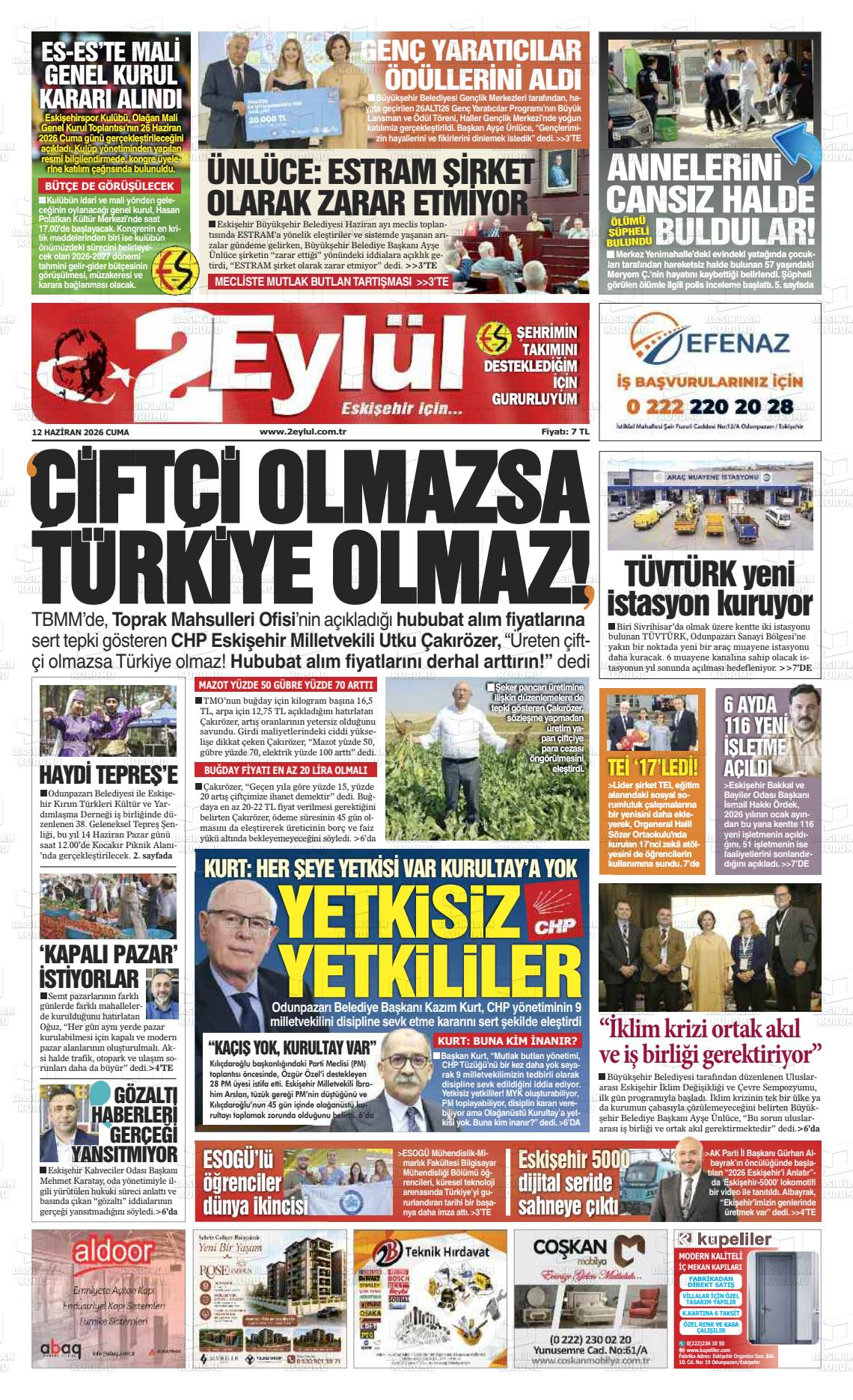Eskisehir 2 Eylul 12.06.2026