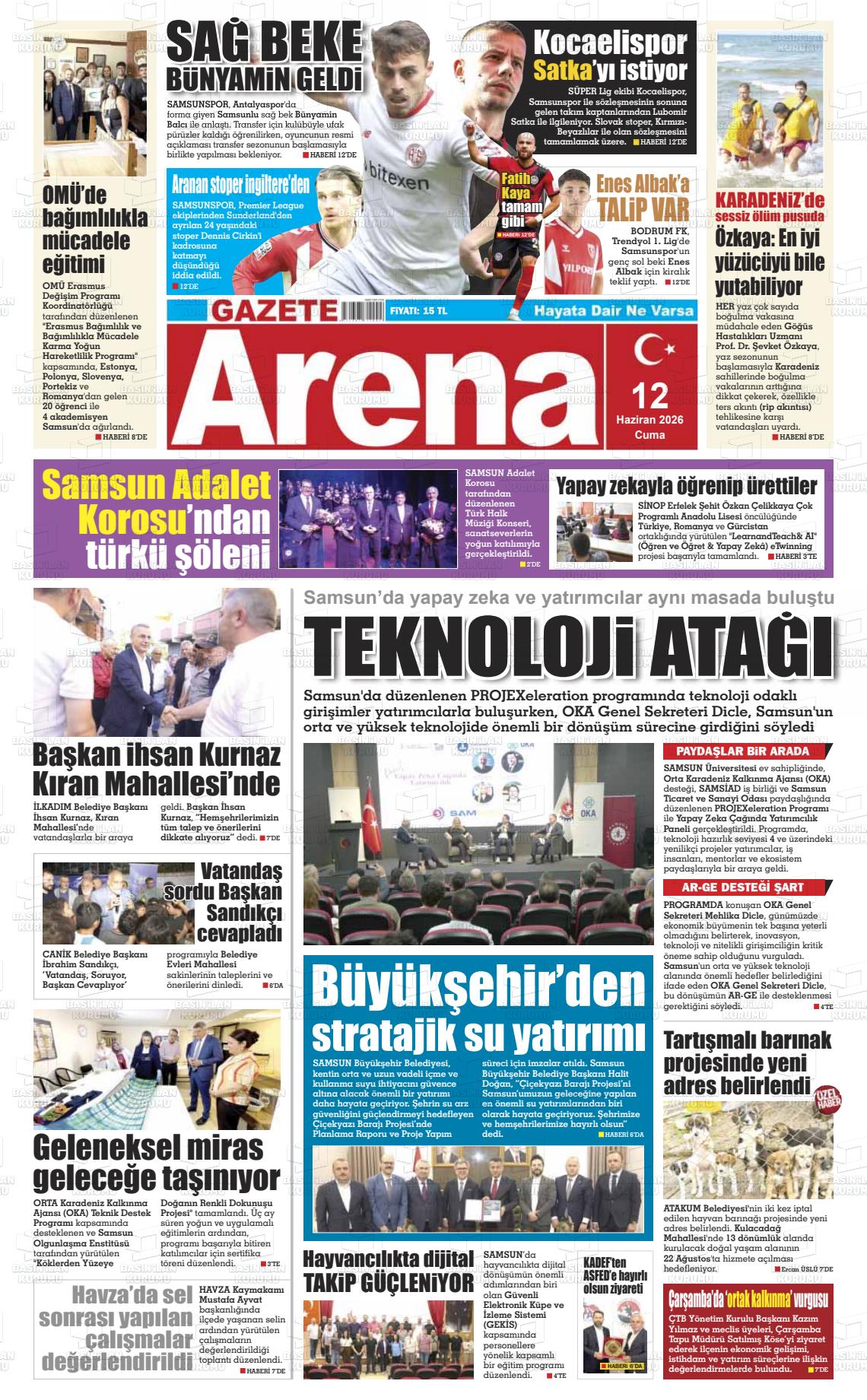 Samsun Gazetearena 12.06.2026