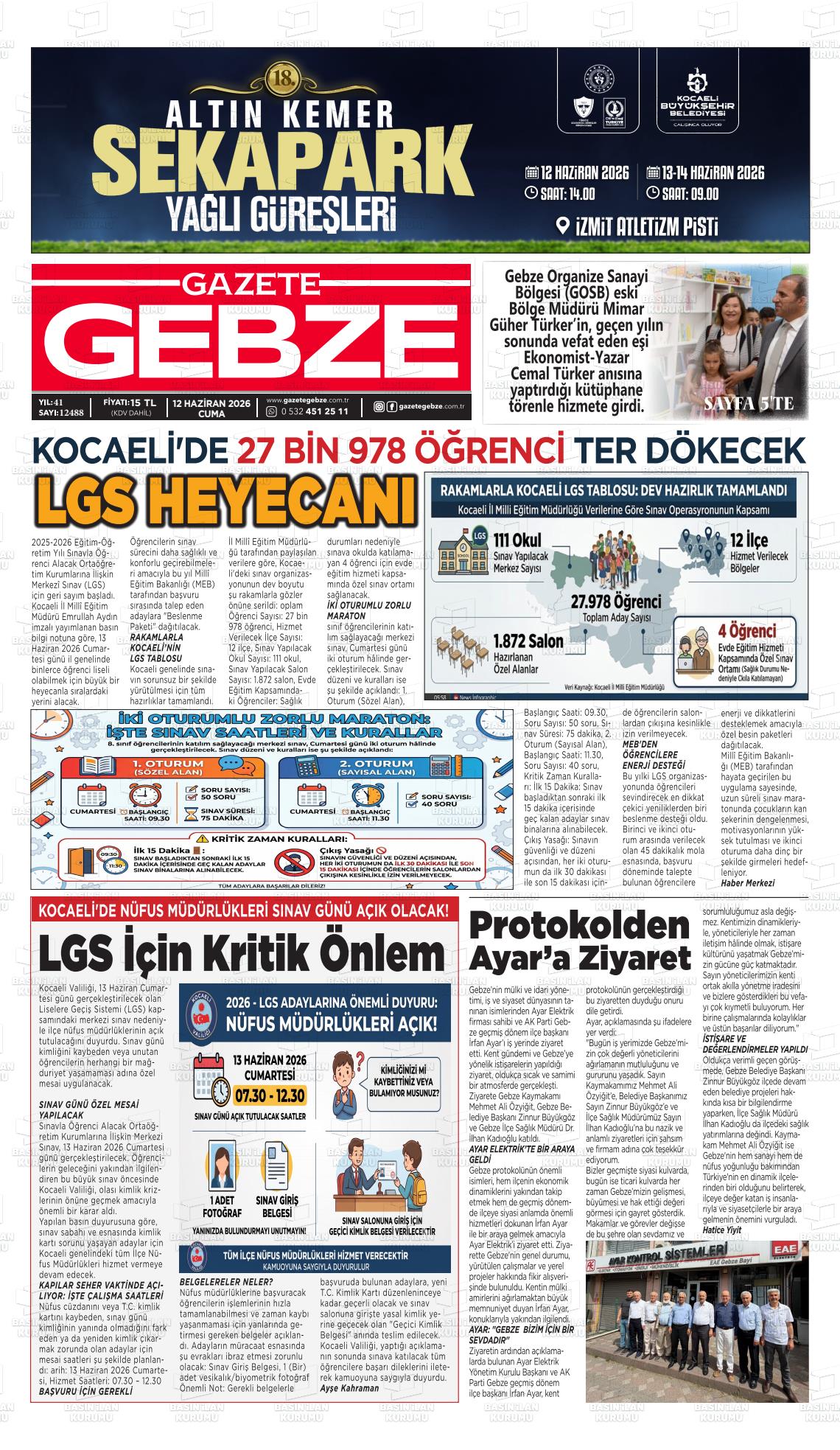 Kocaeli Gebze 12.06.2026