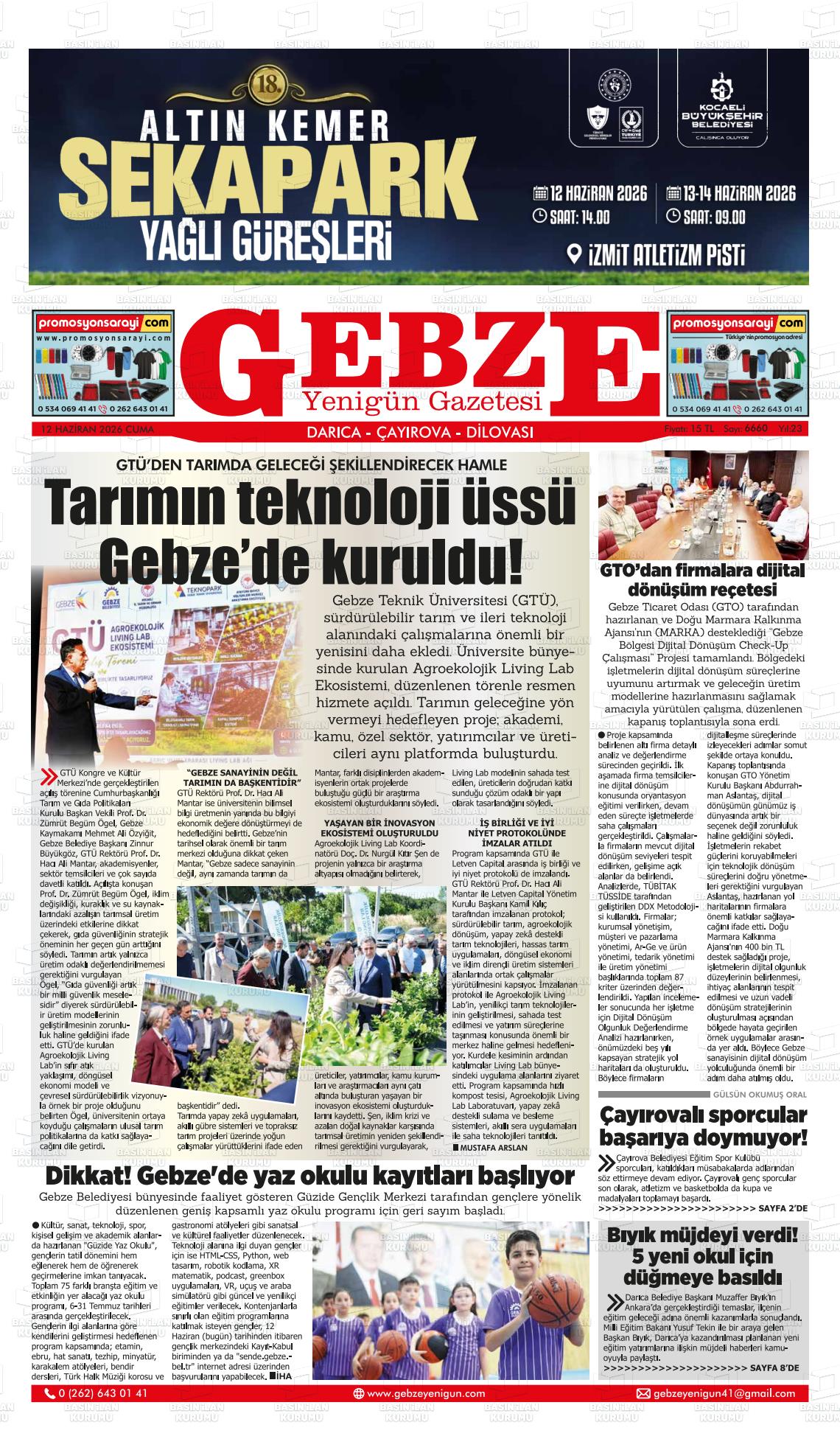 Kocaeli Gebzeyenigun 12.06.2026