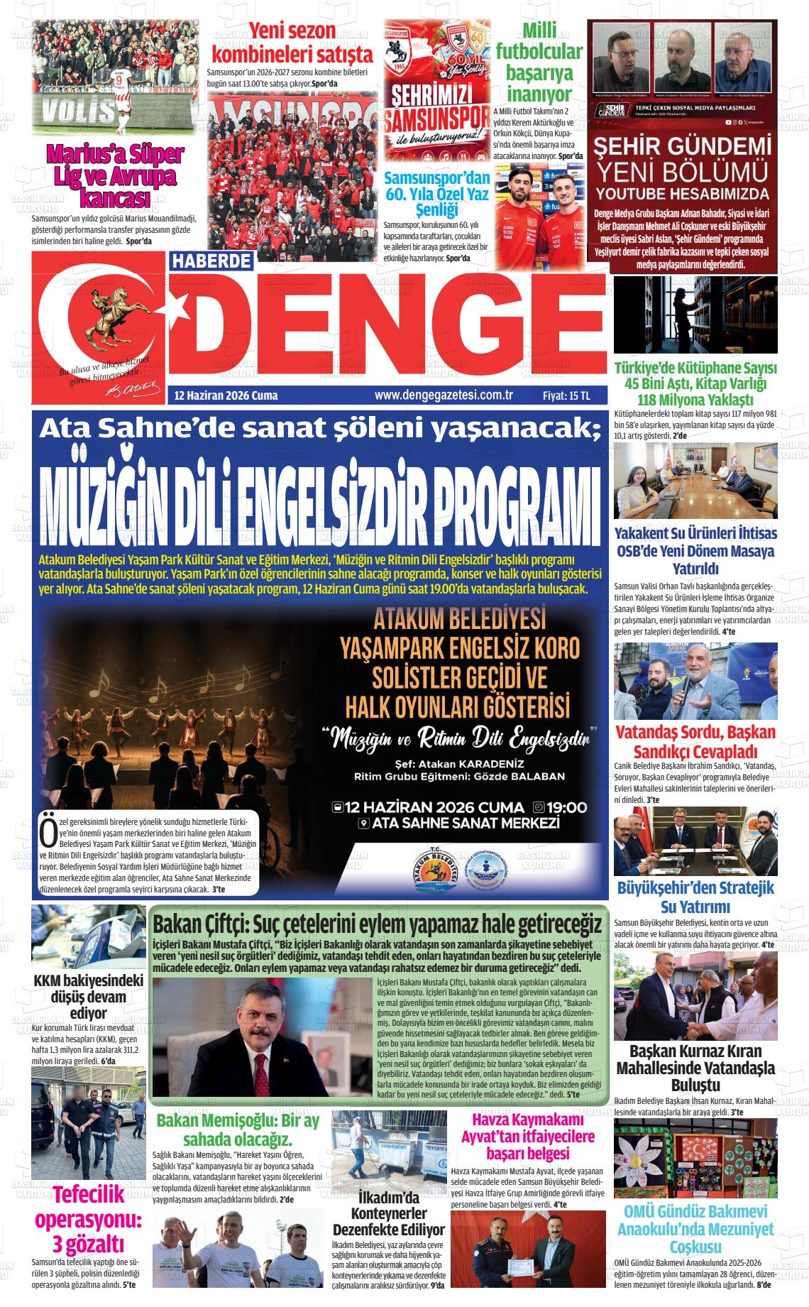 Samsun Haberdedenge 12.06.2026