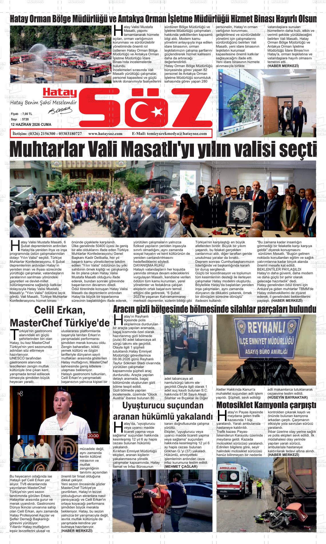 Hatay Soz 12.06.2026