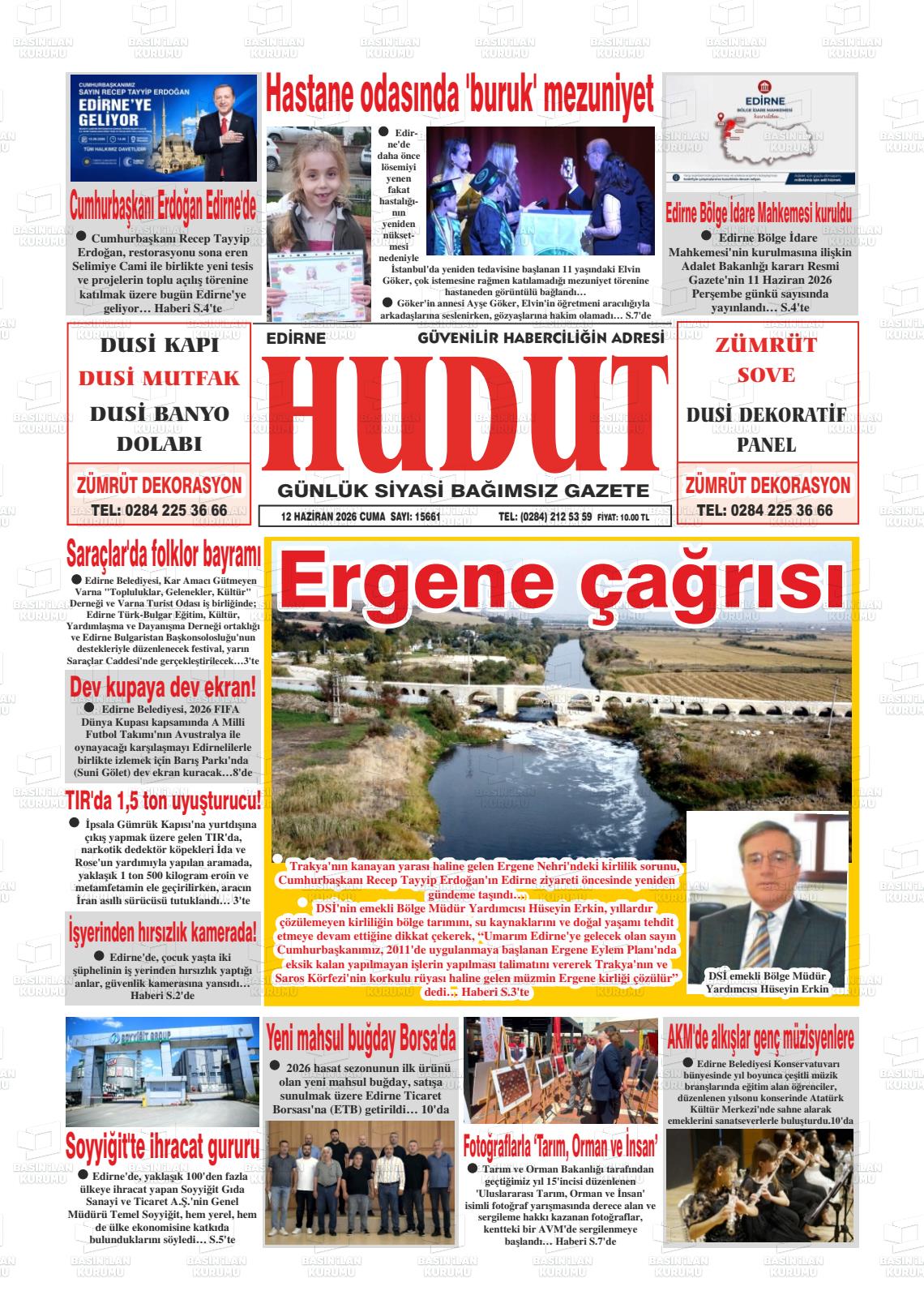 Edirne Hudut 12.06.2026