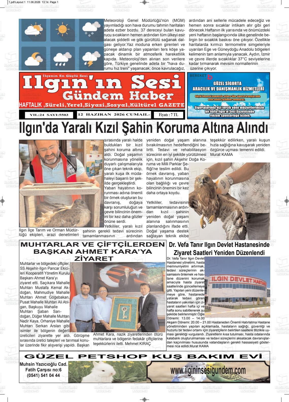 Konya Ilgininsesi 12.06.2026