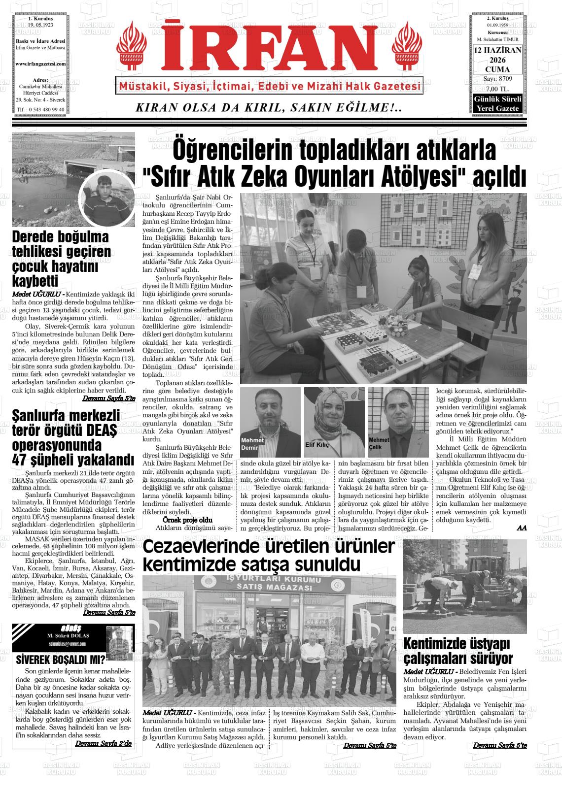 Sanliurfa Irfan 12.06.2026