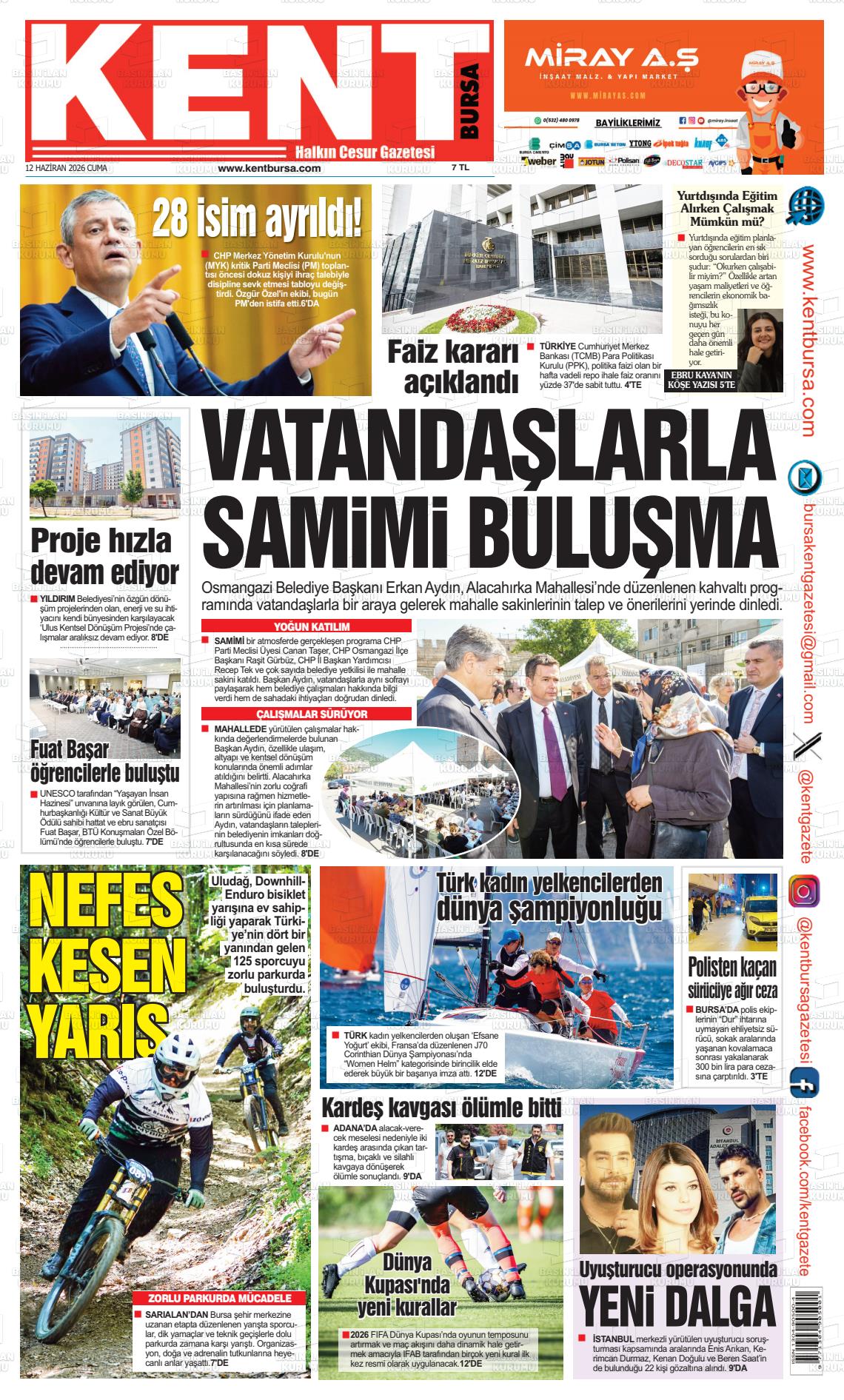 Bursa Kent 12.06.2026