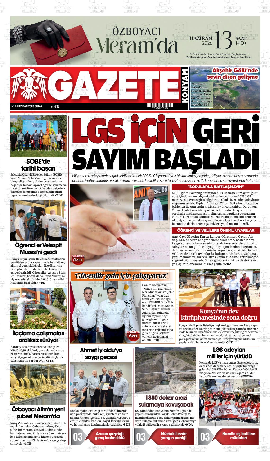 Konya Yenigun 12.06.2026