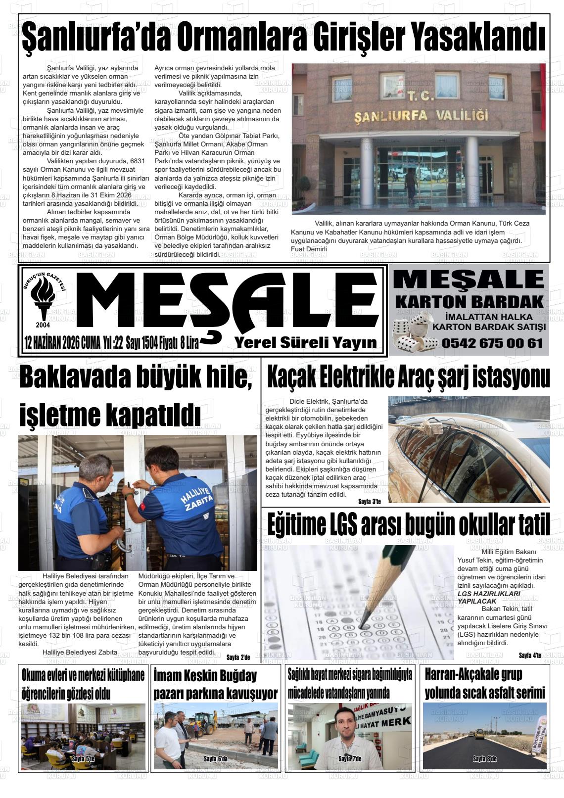 Sanliurfa Mesale 12.06.2026