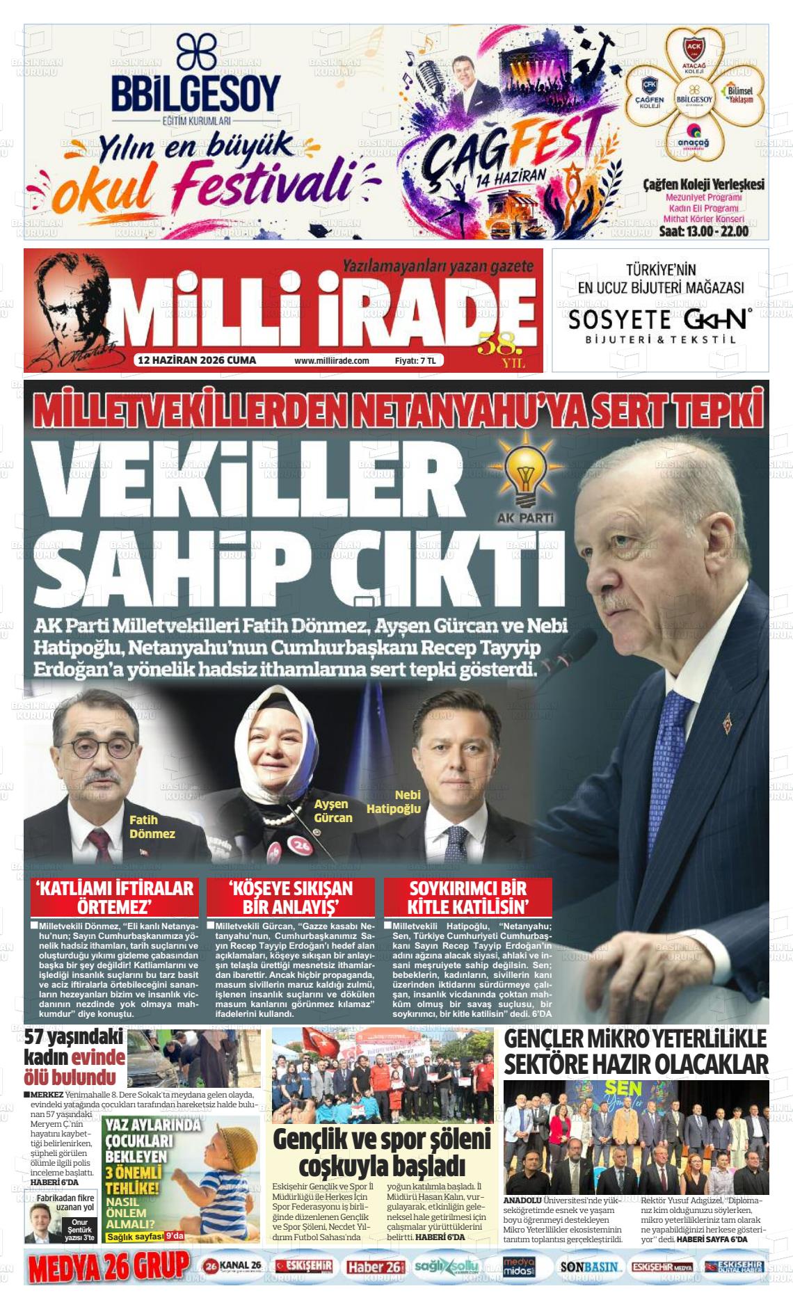 Konya Milliirade 12.06.2026