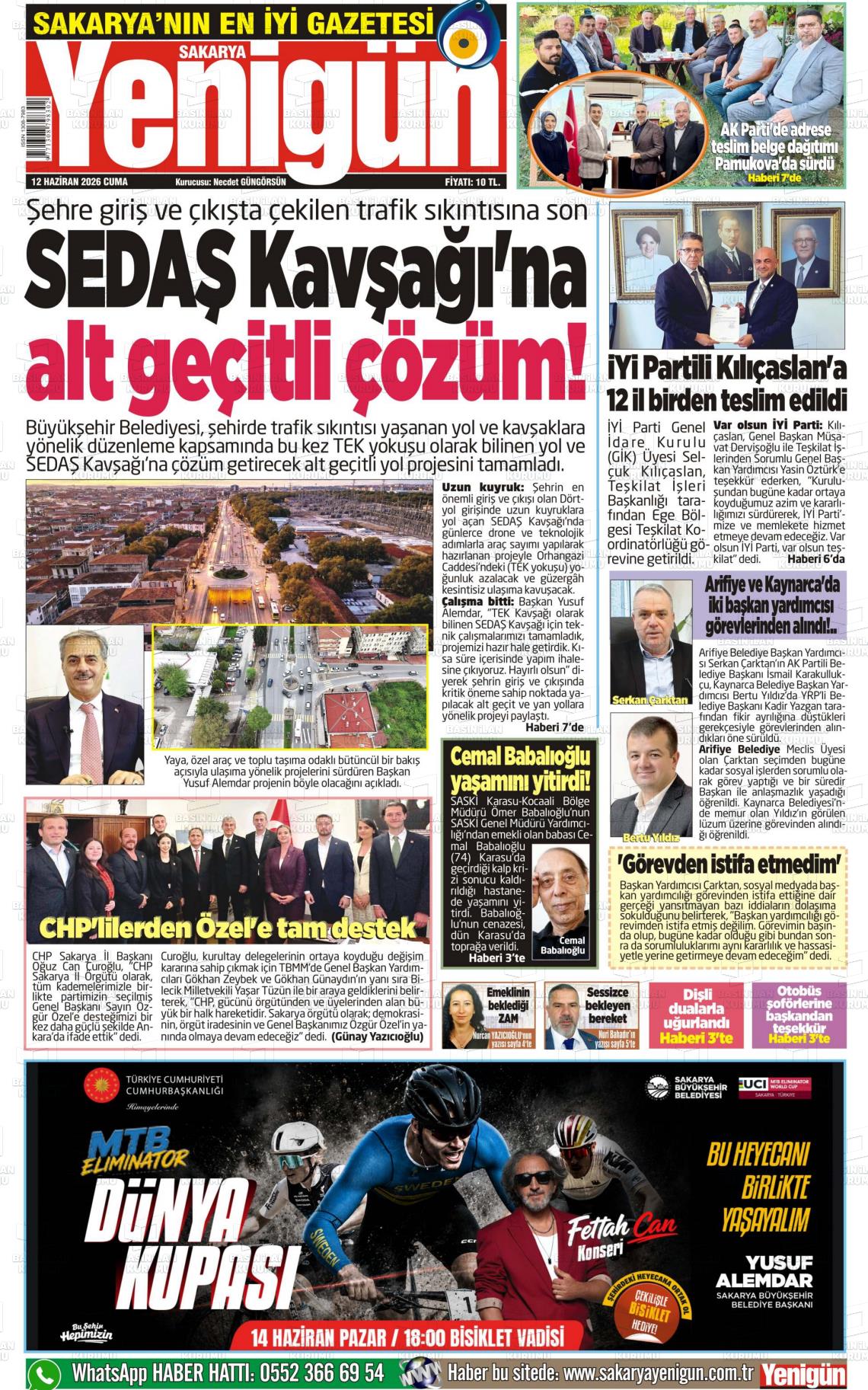 Sakarya Yenigun 12.06.2026