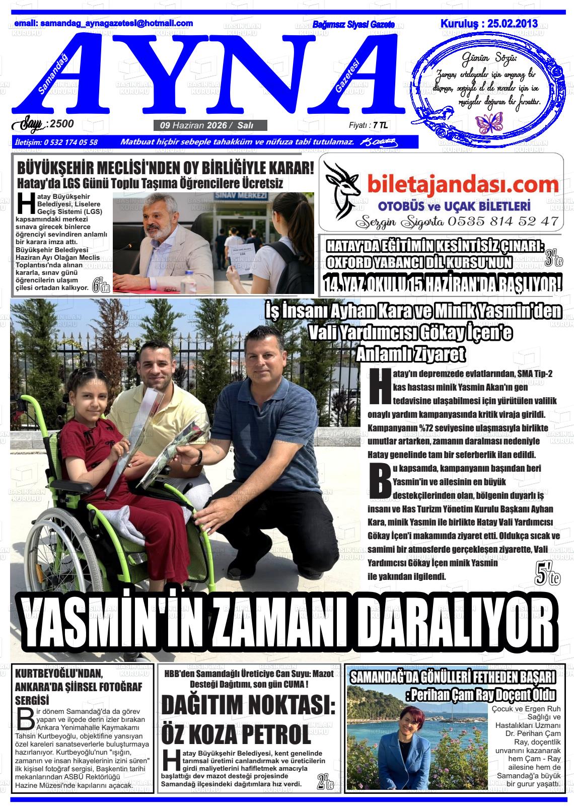 Hatay Samandagayna 12.06.2026