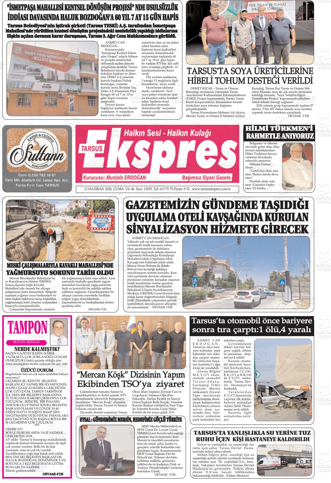 Mersin Tarsusekspres 12.06.2026