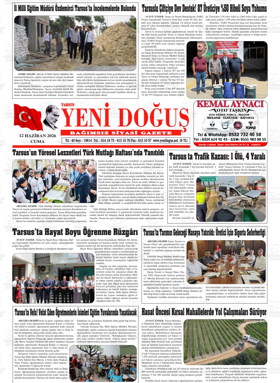 Mersin Tarsusyenidogus 12.06.2026