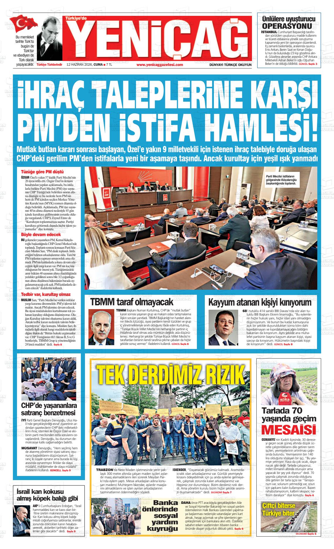 Istanbul Turkiyedeyenicag 12.06.2026