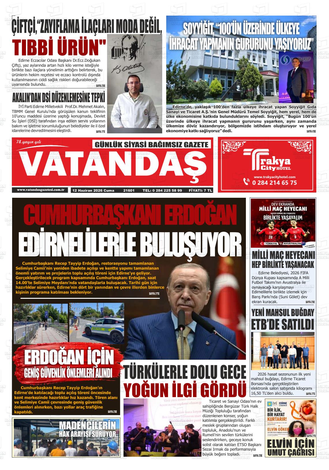 Edirne Vatandas 12.06.2026