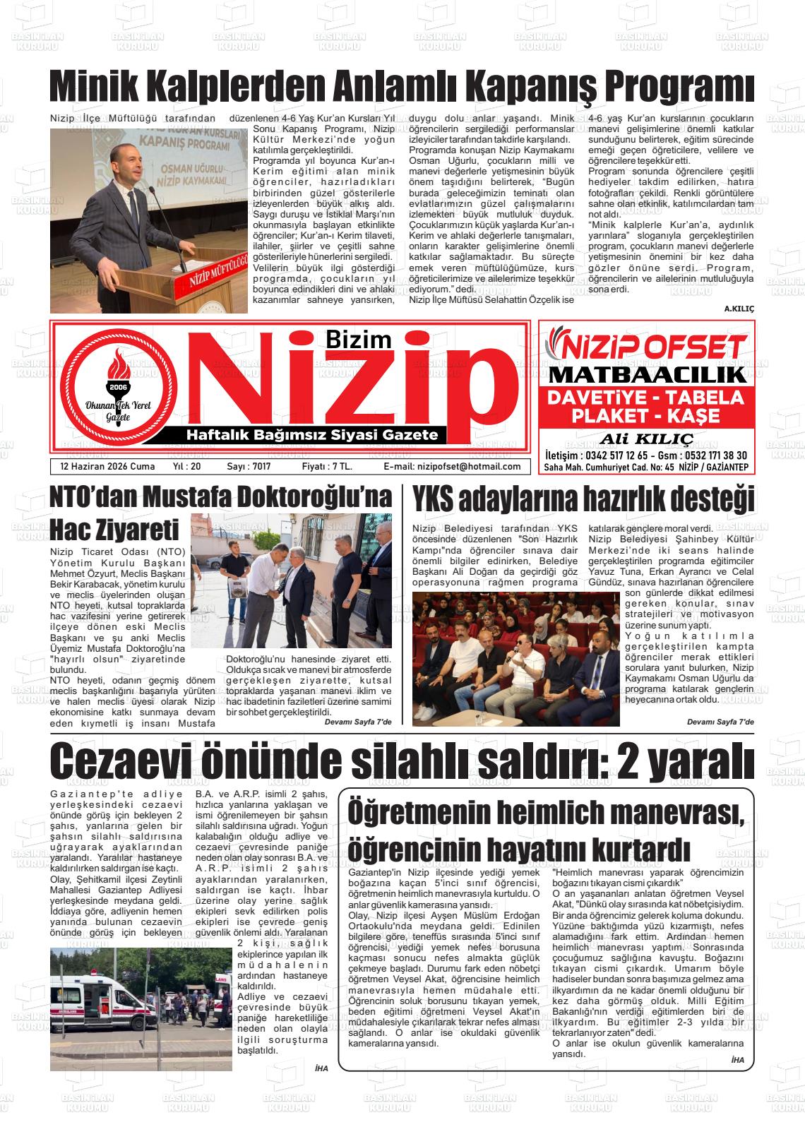 Gaziantep Yesilnizip 12.06.2026