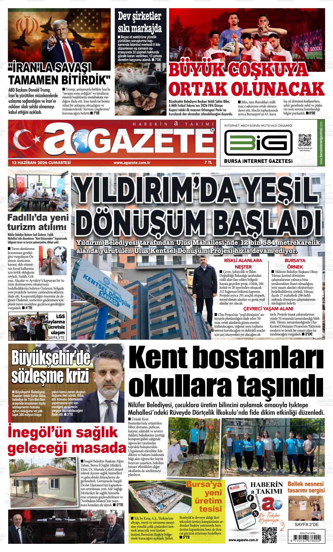 Bursa Agazete 13.06.2026