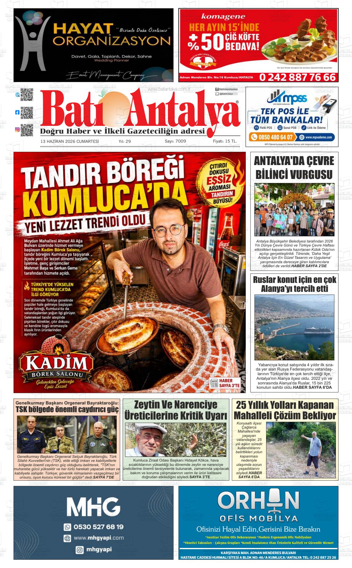 Antalya Bati 13.06.2026